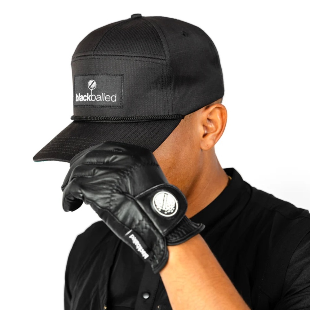 Blackballed Golf Double Eagle Black Rope Hat Cap